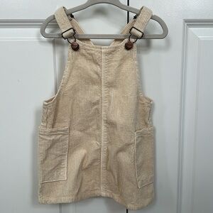NWT Zara kids corduroy beige dress